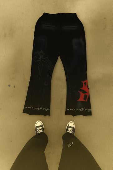 Lonely Savior - Wide Leg Sweatpants