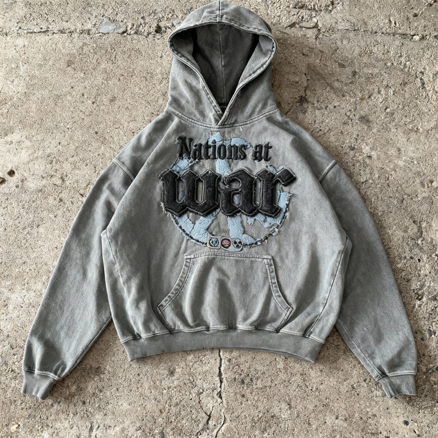 Nations At War - Ash Gray Hoodie