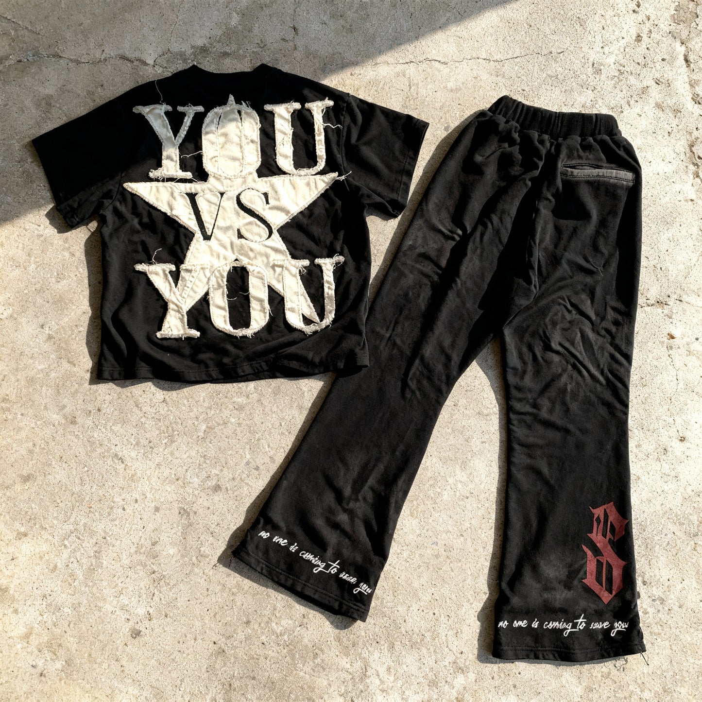You Vs You Clt. - Boxy Tee + Straight Leg Sweats SET