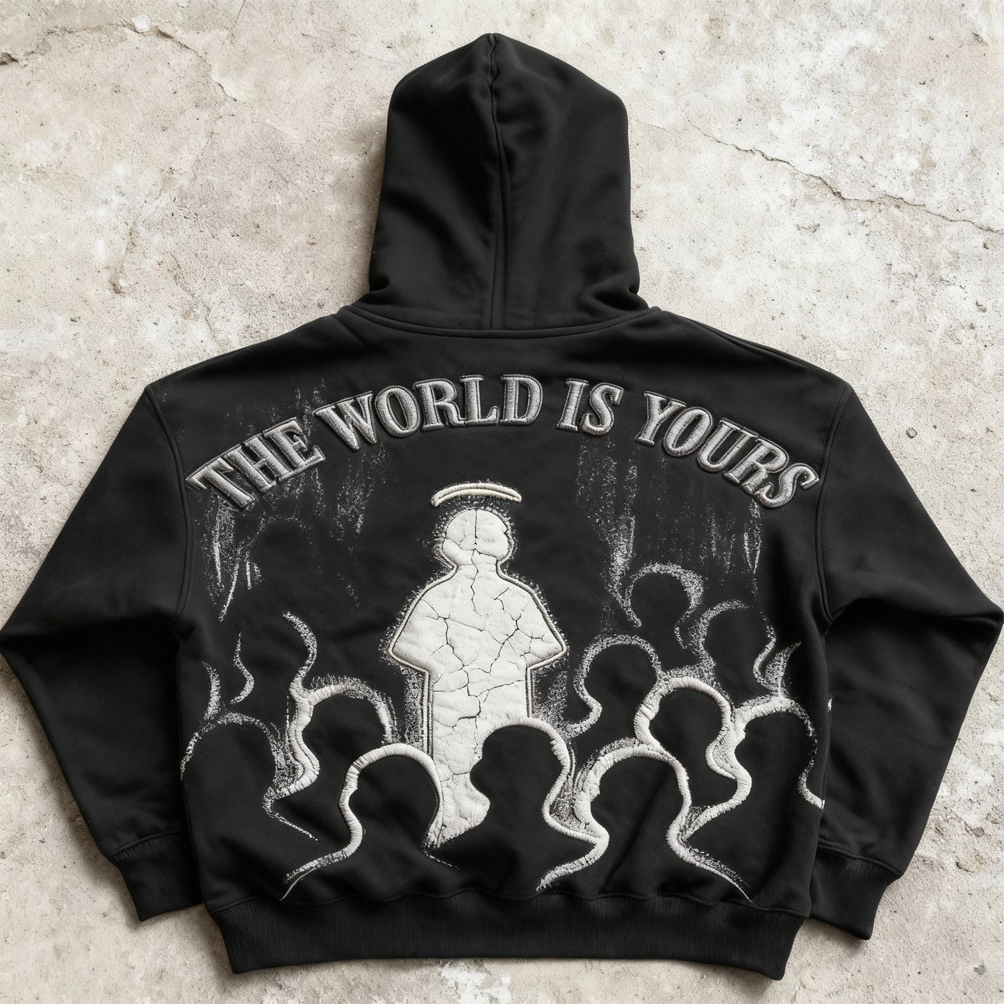 The World Is Yours - Black Zip Up Hoodie