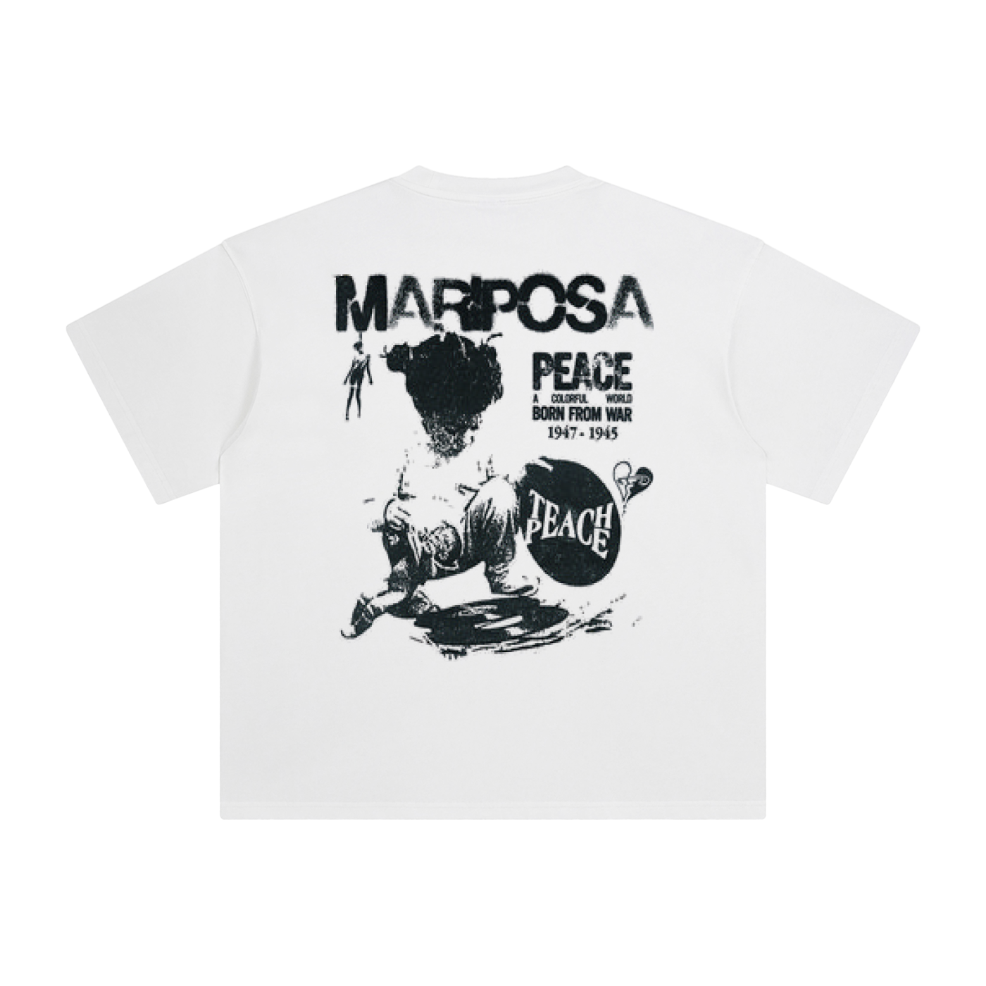Mindset Is Everything - White Boxy Tee