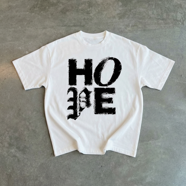 CHRIST IS KING - FADED BOXY WHITE TEE