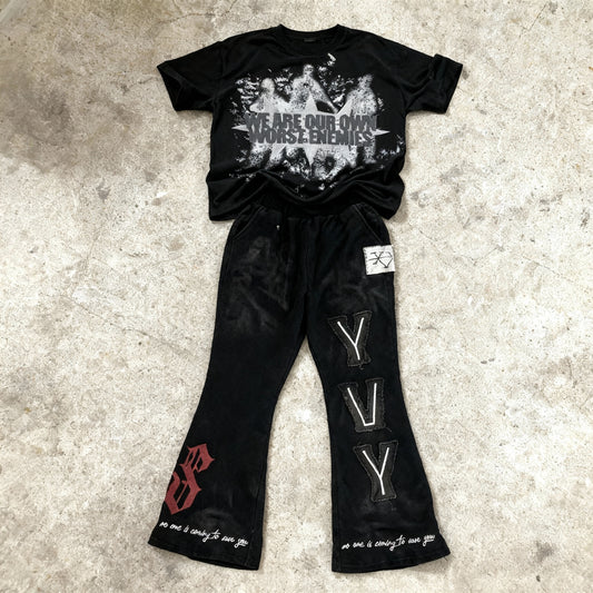 You Vs You Clt. - Boxy Tee + Straight Leg Sweats SET