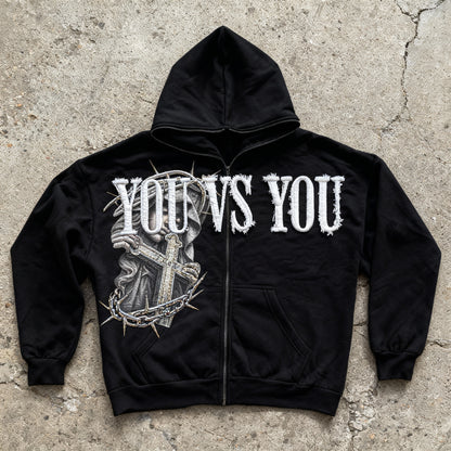 The World Is Yours - Black Zip Up Hoodie