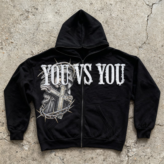 The World Is Yours - Black Zip Up Hoodie