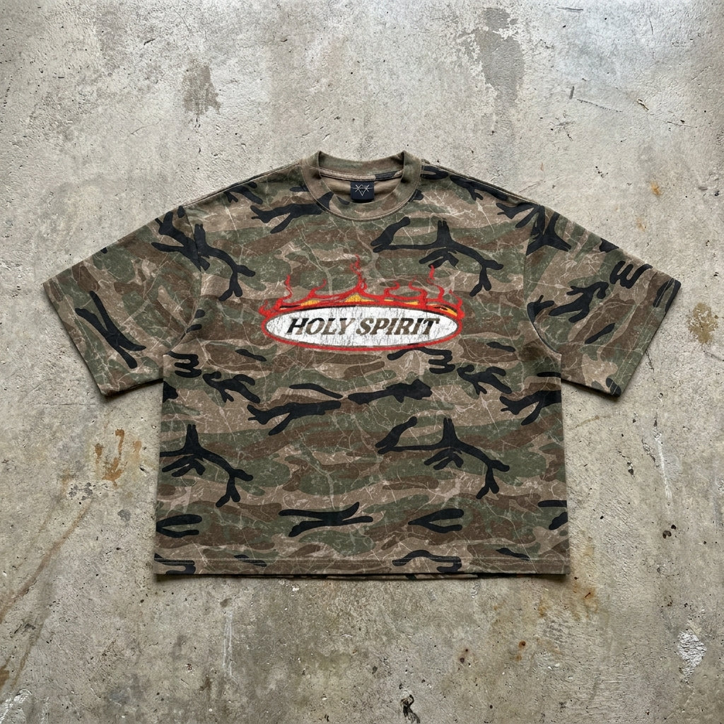 Judged By God - Camo Boxy Tee