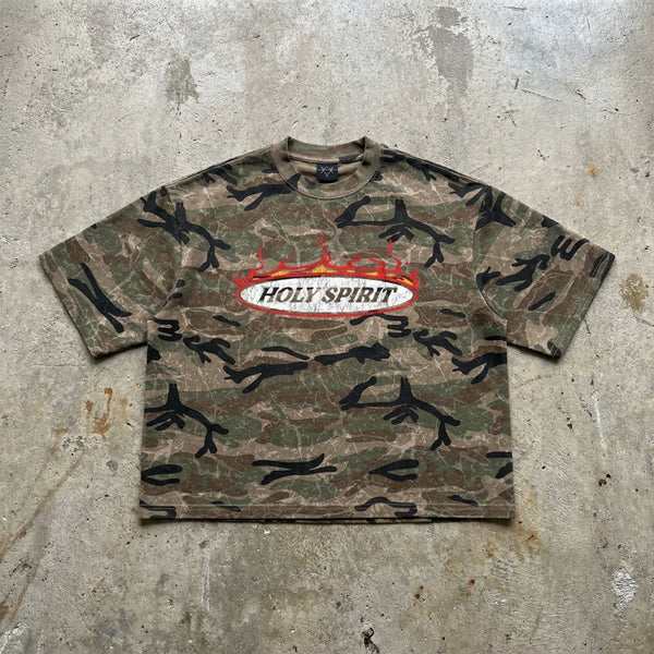 Judged By God - Camo Boxy Tee