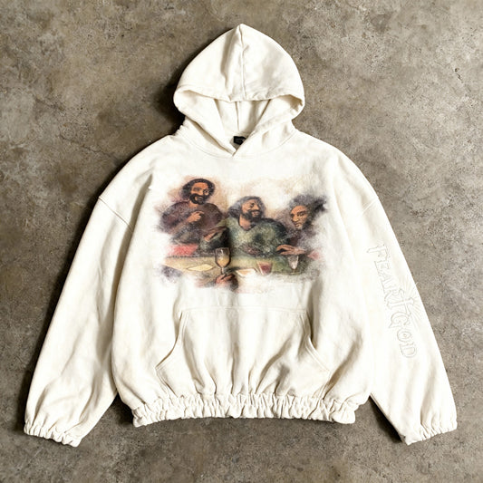 'Canvas #1' - Gather Hem Oversized Hoodie