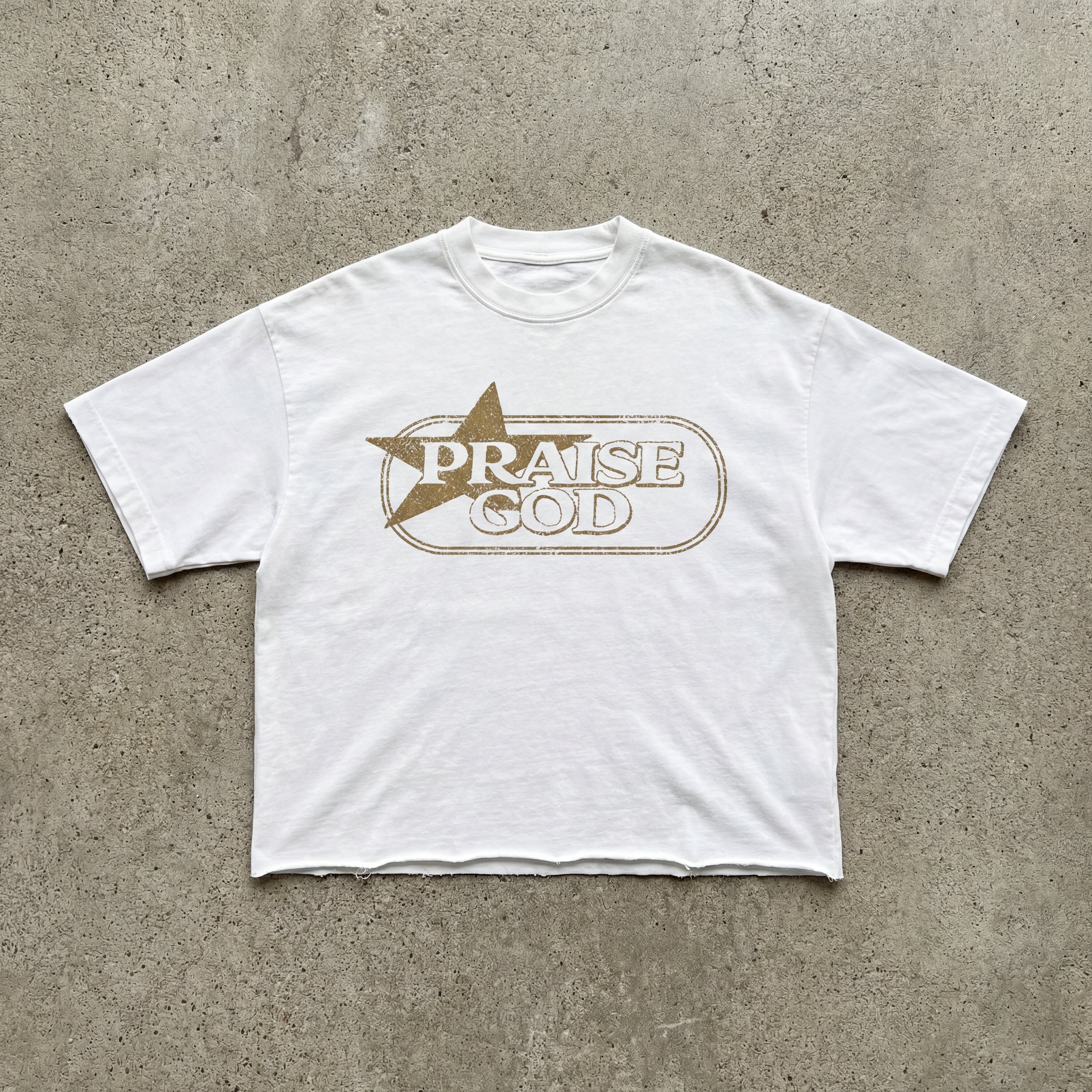 LOVE THE SINNER - WHITE BOXY TEE