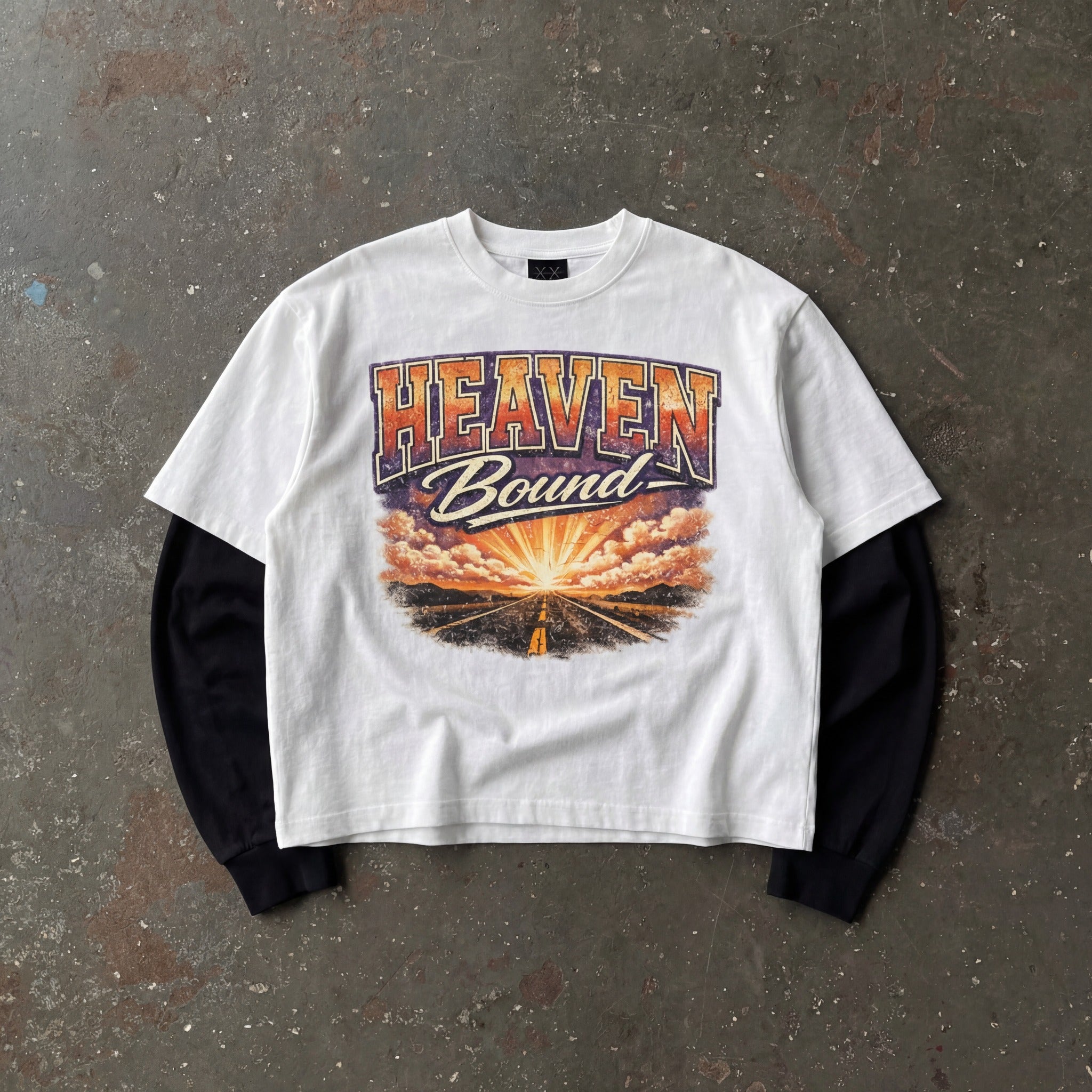 HEAVEN BOUND - LAYERED LONGSLEEVE TEE