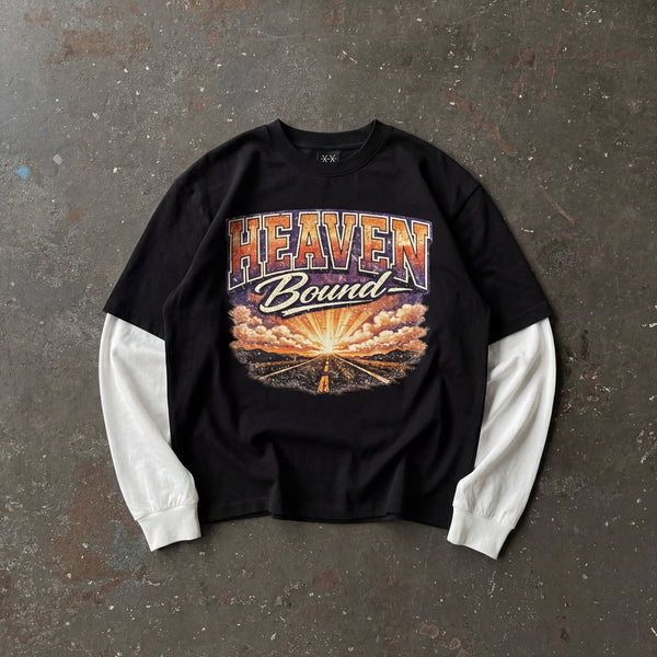 HEAVEN BOUND - LAYERED LONGSLEEVE TEE