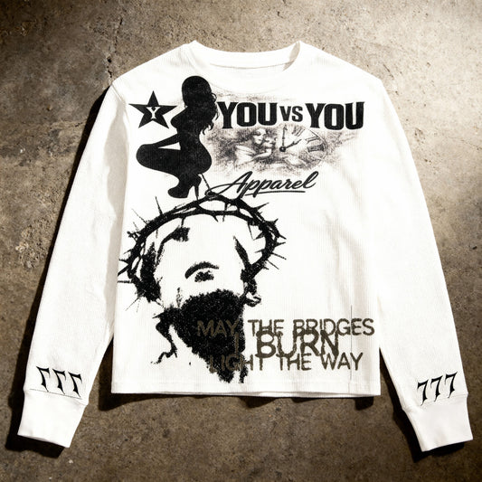 'Canvas #2' - Waffle Knit Long Sleeve